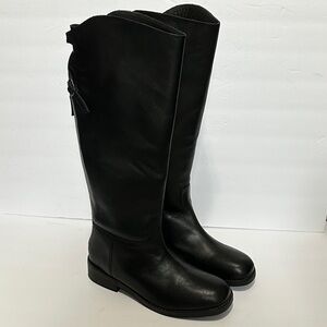 Free People™ Women's 7 M (EU 38) Everly Equestrian Boot in Faded Black NWOT